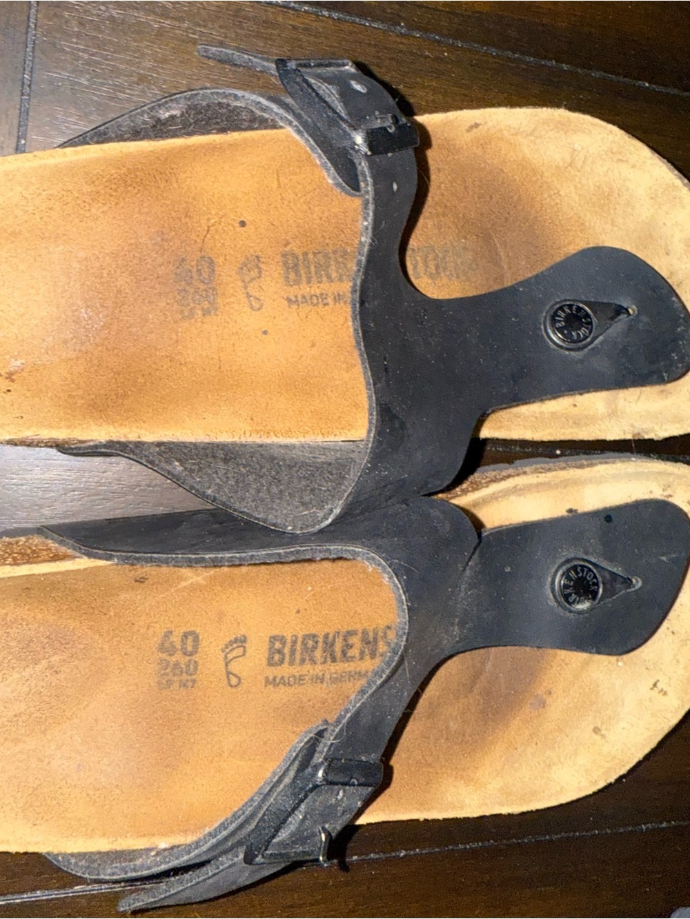 Birkenstock Gizeh Black Suede Sandal - Picture 6 of 7